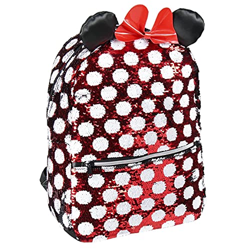 CERDÁ LIFE'S LITTLE MOMENTS, Mochila de Lentejuelas Reversibles de Minnie Mouse-Licencia Oficial Disney Studios Unisex niños, Multicolor, Infantil