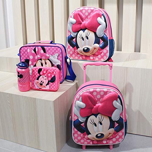 Cerdá, Mochila con Ruedas Infantil 3D de Spiderman con Lentejuelas-Licencia Oficial Disney Studios Unisex niños, Multicolor, 260X310X100MM