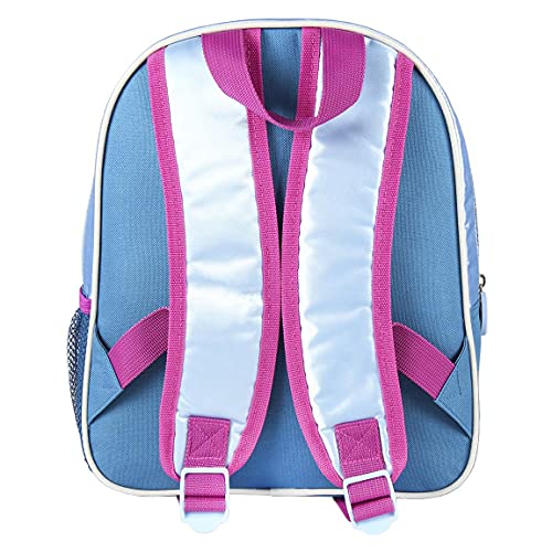 Cerdá, Mochila Infantil Frozen 2 con Lentejuelas 3D de Color Azul-Licencia Oficial Disney Studios Unisex niños, Multicolor, 260X310X100MM