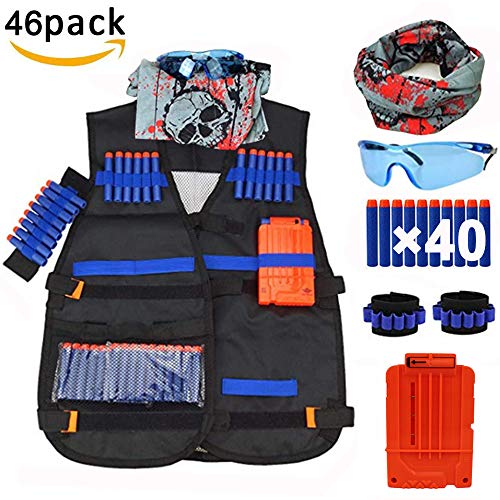 Chaleco táctico para N-Strike Serie Elite, Tactical Vest Kit Chaleco para niños Serie de Elite Juguete