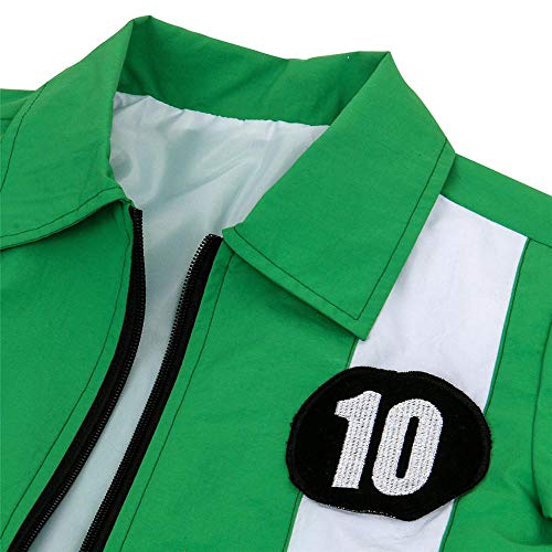 Chaqueta Ben 10 Aliens Force Boys Cosplay Benjamin Kirby Tennyson Ten Ben10: Ropa de carrera contra el tiempo Disfraces de Halloween para niños