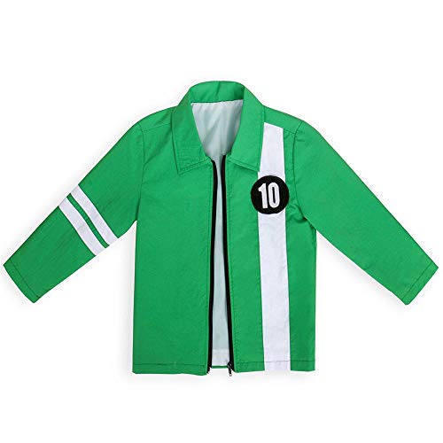 Chaqueta Ben 10 Aliens Force Boys Cosplay Benjamin Kirby Tennyson Ten Ben10: Ropa de carrera contra el tiempo Disfraces de Halloween para niños