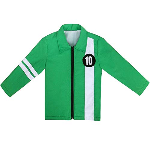 Chaqueta Ben 10 Aliens Force Boys Cosplay Benjamin Kirby Tennyson Ten Ben10: Ropa de carrera contra el tiempo Disfraces de Halloween para niños