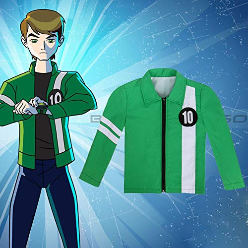 Chaqueta Ben 10 Aliens Force Boys Cosplay Benjamin Kirby Tennyson Ten Ben10: Ropa de carrera contra el tiempo Disfraces de Halloween para niños