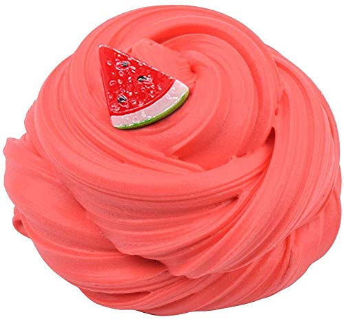 Cherry Butter Fluffy Slime, BESTZY Slime Supplies Juguete de Bricolaje para aliviar el estrés, Masilla de Juguete Flamingo Cloud Slime, DIY Arcilla Colorida Suave, 200 ML