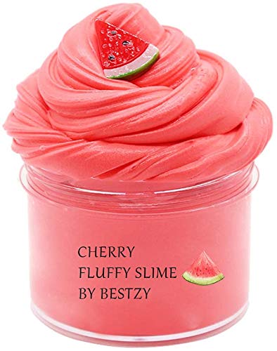 Cherry Butter Fluffy Slime, BESTZY Slime Supplies Juguete de Bricolaje para aliviar el estrés, Masilla de Juguete Flamingo Cloud Slime, DIY Arcilla Colorida Suave, 200 ML