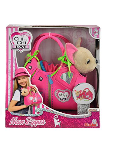 Chi Chi Love - Peluche con Bolso, Color Rosa / Verde (Simba 5890617)