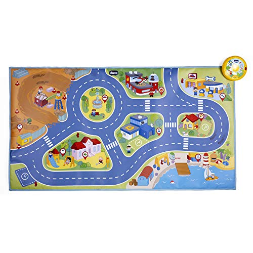 Chicco- Alfombra de Juegos de Coches, Multicolor (8058664104406)