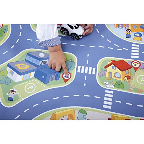 Chicco- Alfombra de Juegos de Coches, Multicolor (8058664104406)