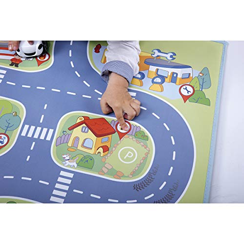 Chicco- Alfombra de Juegos de Coches, Multicolor (8058664104406)