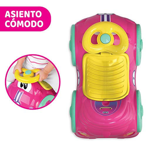 Chicco All Around, Coche Correpasillos Infantil con Bocina, Ruedas Giratorias 360⁰ y Compartimento de Almacenaje – Juguetes para Niños de 1 a 3 Años, Máx. 20 Kg, Color Rosa