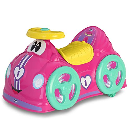 Chicco All Around, Coche Correpasillos Infantil con Bocina, Ruedas Giratorias 360⁰ y Compartimento de Almacenaje – Juguetes para Niños de 1 a 3 Años, Máx. 20 Kg, Color Rosa