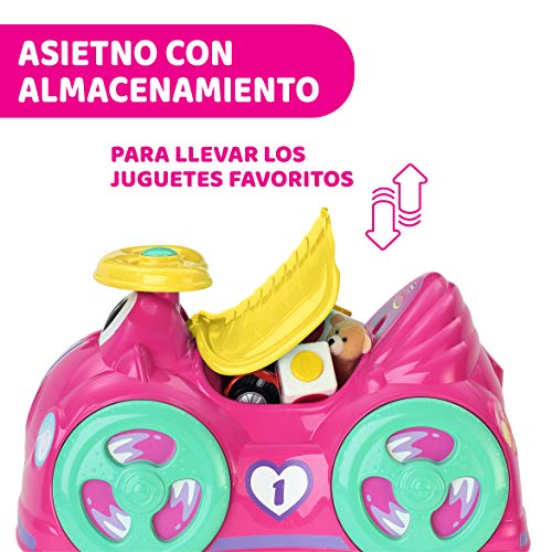 Chicco All Around, Coche Correpasillos Infantil con Bocina, Ruedas Giratorias 360⁰ y Compartimento de Almacenaje – Juguetes para Niños de 1 a 3 Años, Máx. 20 Kg, Color Rosa