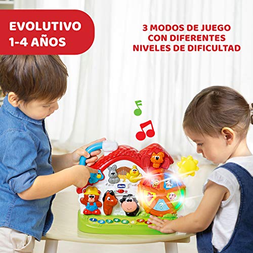 Chicco- Nueva Granja Sonora Bilingüe, Multicolor, Normal (00009604000040)