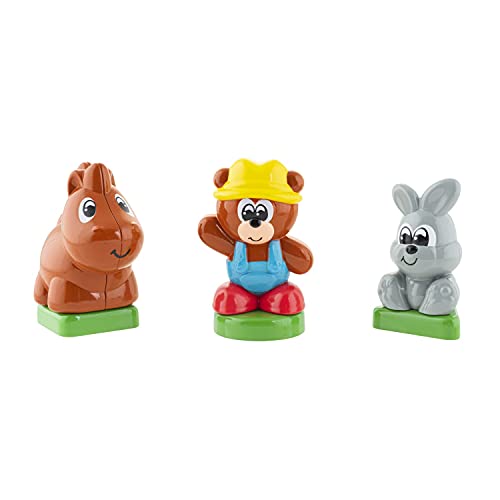 Chicco - Playset Animales de la Granja parlante 2 en 1, Alfombra Interactivo, bilingüe, Multicolor, 00010769000000