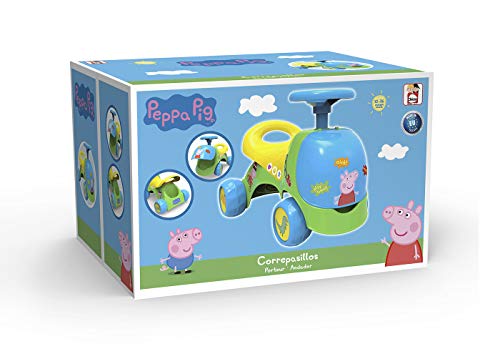 Chicos-Chicos-2en1 53 cm x 32 cm Chicos-2en1 Correpasillos y Andador Peppa Pig. con cajones guardaobjetos. A Partir de 10 Meses. Medidas: 53 cm x 32 cm x 36 cm, Multicolor, t.única (FJNinco 35409)