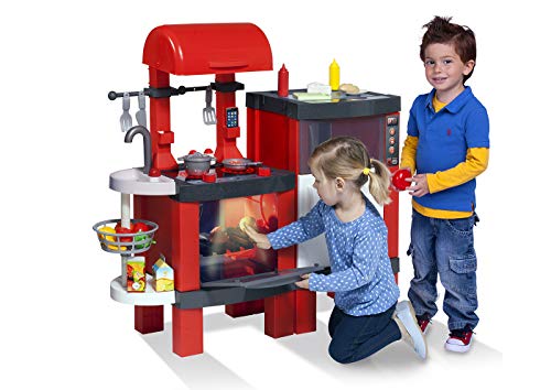 Chicos- Techno Chef Kitchen, Cocinita Infantil con Sonido y Luces, Incluye 31 Accesorios, a Partir de 3 Años, Medidas - 104.4 x 36.8 x 100 cm (Fabrica de Juguetes 85015)