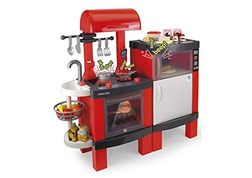 Chicos- Techno Chef Kitchen, Cocinita Infantil con Sonido y Luces, Incluye 31 Accesorios, a Partir de 3 Años, Medidas - 104.4 x 36.8 x 100 cm (Fabrica de Juguetes 85015)