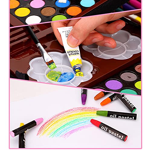 CHSEEO Suministros de Arte de Lujo, Creatividad Colorear Art Set Pintura y Dibujo Suministros Kit, Set Artistico Completo, Regalos para Niños, Estudiantes, Principiantes y Artistas