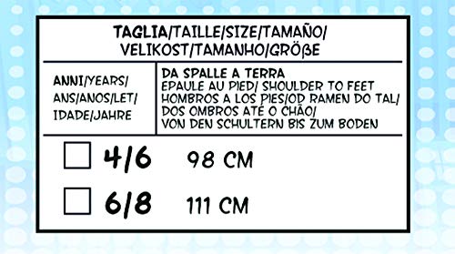 Ciao 11285.6-8 Enigma Original - Disfraz de Bebé (Talla 6-8 Años), Color Azul, Morado, Verde