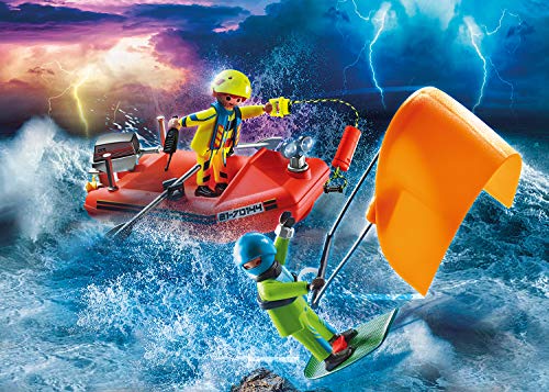 City Action Playmobil 70144 5159 - Juego de rescate con barco y motor subacuático