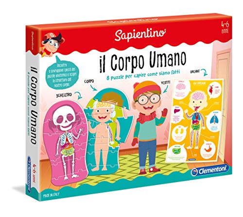 Clementoni 11970 – Juego Educativo (Idioma español no garantizado) El Cuerpo Humano 11981 Multicolor