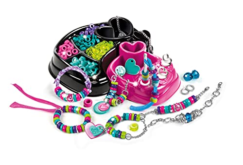 Clementoni-15180 - Brazaletes Multicolor - abalorios y set para hacer pulseras infantiles a partir de 7 años