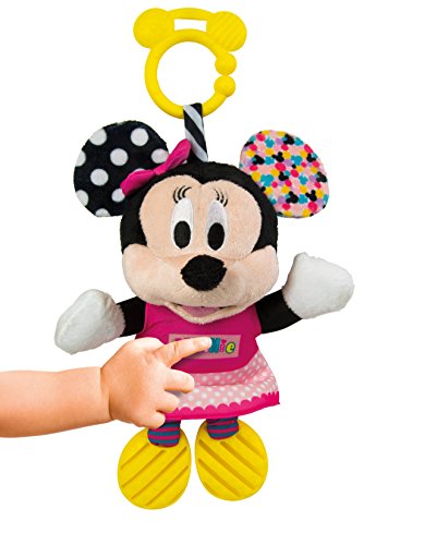 Clementoni-17164 - Baby Minnie Peluche Texturas - peluche Disney para bebés a partir de 6 meses