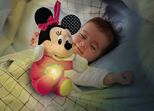 Clementoni-17207 - Baby Minnie Peluche Luces y Sonidos - peluche bebé interactivo de Disney a partir de 3 meses