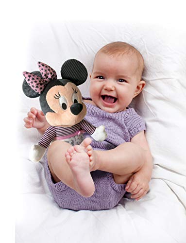 Clementoni-17395 - Baby Minnie duerme contigo - peluche bebé interactivo para dormir a partir de 6 meses