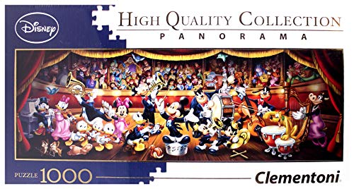 Clementoni-39445 All Other Orchestra Puzzle 1000 Piezas Panorama Disney Orquesta, Multicolor, pezzi (39445.6)