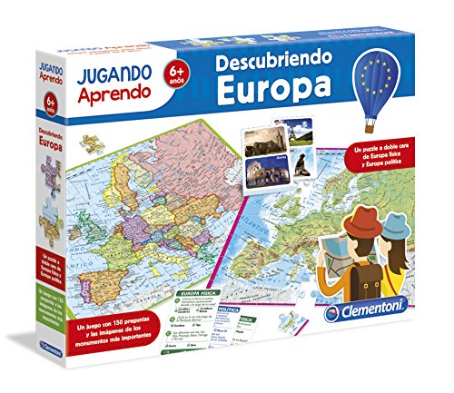 Clementoni-55120 - Descrubiendo Europa - juego educativo a partir de 6 años