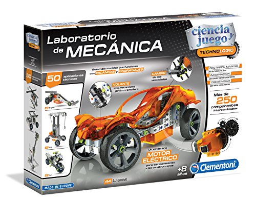 Clementoni-55125 - Mechanics - Laboratorio de Mecanica - juego de construcciones mecánica a partir de 8 años