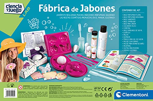 Clementoni-55205 - Fabrica de Jabones - juego científico a partir de 8 años