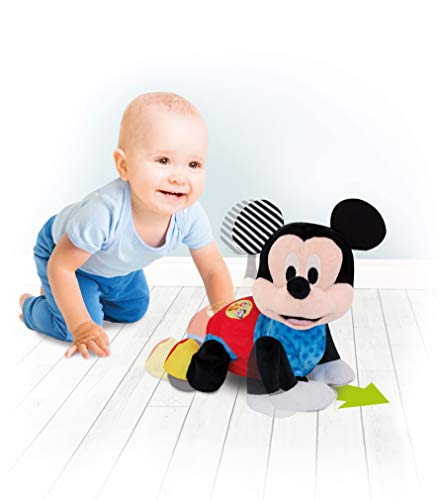 Clementoni-55256 - Baby Mickey Gateos - gateador bebé de Disney a partir de 6 meses