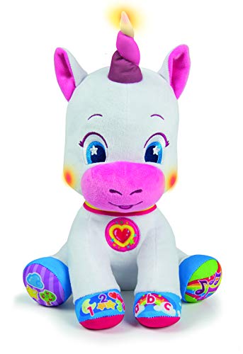 Clementoni-55262 - Baby Unicornio - peluche interactivo para bebés a partir de 6 meses