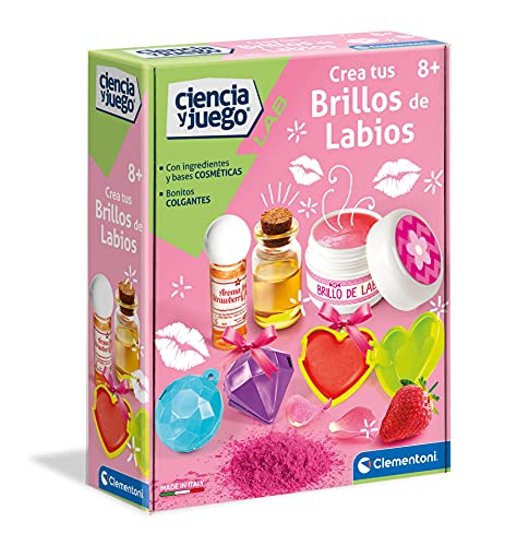 Clementoni-55280 - Crea tus Brillos de Labios - juego científico a partir de 8 años