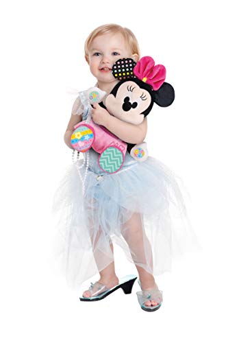 Clementoni-55325 - Peluche Baby Minnie - peluche bebé interactivo de Disney a partir de 6 meses