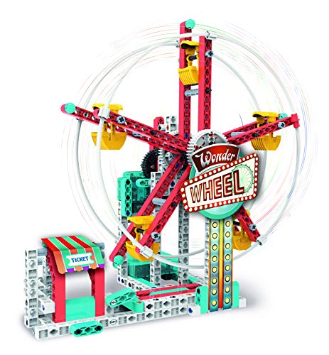 Clementoni-55385 - Mechanics - Parque de Atracciones - juego de construcciones mecánica a partir de 8 años