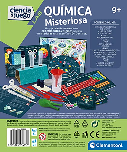 Clementoni-55415 - Química Misteriosa - Juego científico a Partir de 8 años