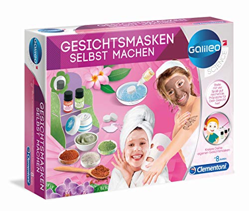 Clementoni 59171 Galileo Science - Mascarillas faciales de bricolaje, mascarillas hidratantes y perfumadas, juguetes para niños a partir de 8 años (Producto Español)