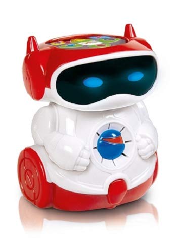 Clementoni-8005125590278 Doc Mon Robot Programmable, Color azul, rojo, blanco, Norme (59027), versión francesa