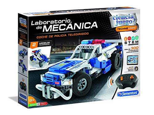 Clementoni - Ciencia y Juego Laboratorio de Mecánica - Coche de Policía Teledirigido (55333)