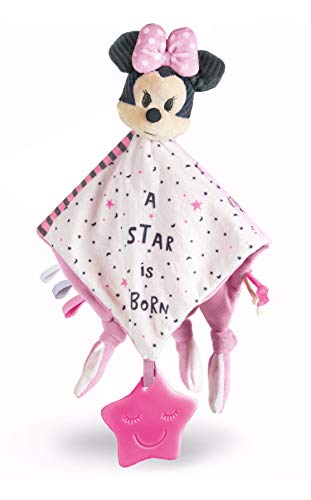 Clementoni Clementoni-17344-Disney Baby Minnie - Manta Suave para bebés de 0 Meses y Mayores, Lavable a máquina, Juguete Educativo para niños pequeños, Multicolor, Talla única