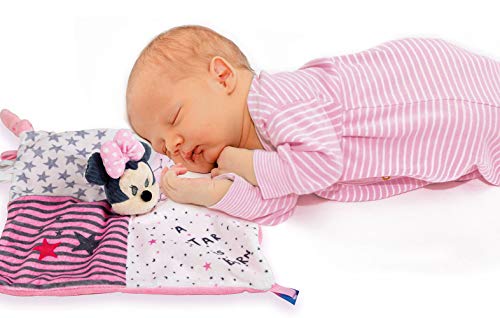 Clementoni Clementoni-17344-Disney Baby Minnie - Manta Suave para bebés de 0 Meses y Mayores, Lavable a máquina, Juguete Educativo para niños pequeños, Multicolor, Talla única