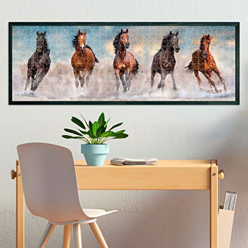 Clementoni-CM-39607 Horses – Puzle Adulto – 1000 Piezas – Fabricado en Italia, Color (39607)