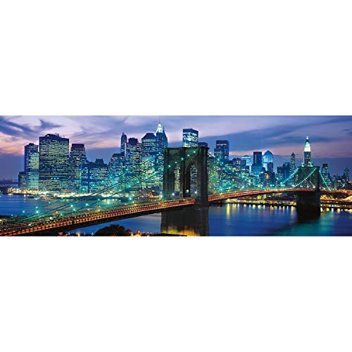 Clementoni- Collection Puzzle 1000 Piezas Panorama Puente de Brooklyn - NY, Multicolor (39434)