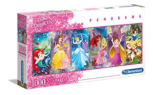 Clementoni Disney Puzzle 1000 Piezas Panorama Princess, Color (39444.9)