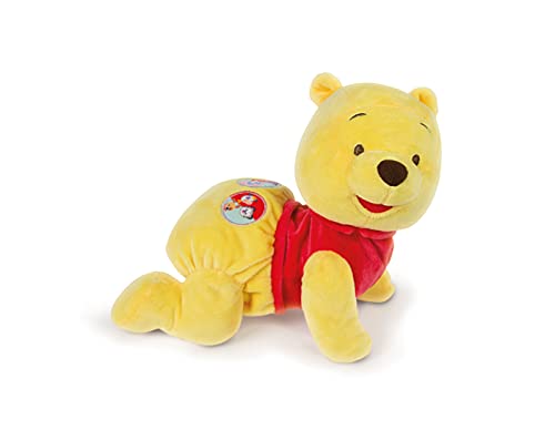 Clementoni - Disney Winnie The Pooh Gattona con Me, Peluche Primeros Pasos, Multicolor, 17306