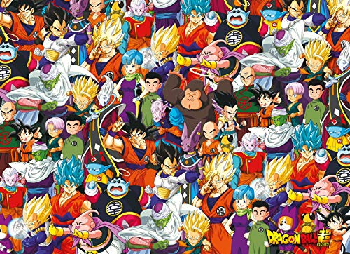 Clementoni Dragon Ball Z Impossible Puzzle Ball-1000 pièces, Multicolor (39489)